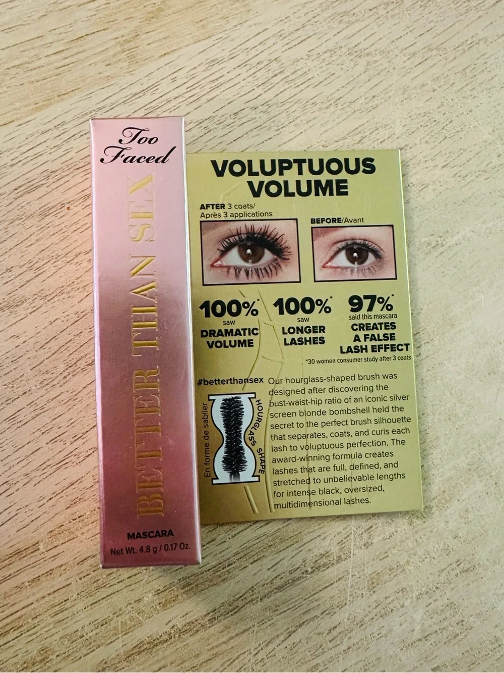 NWT Too Faced Better than Sex Mascara